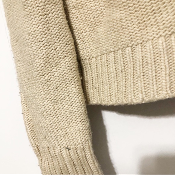 J.Crew cable knit light tan sweater - Picture 2 of 6